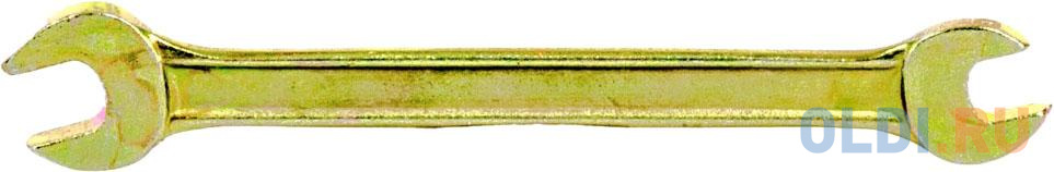 Ключ рожковый, 6 х 7 мм, желтый цинк// Сибртех