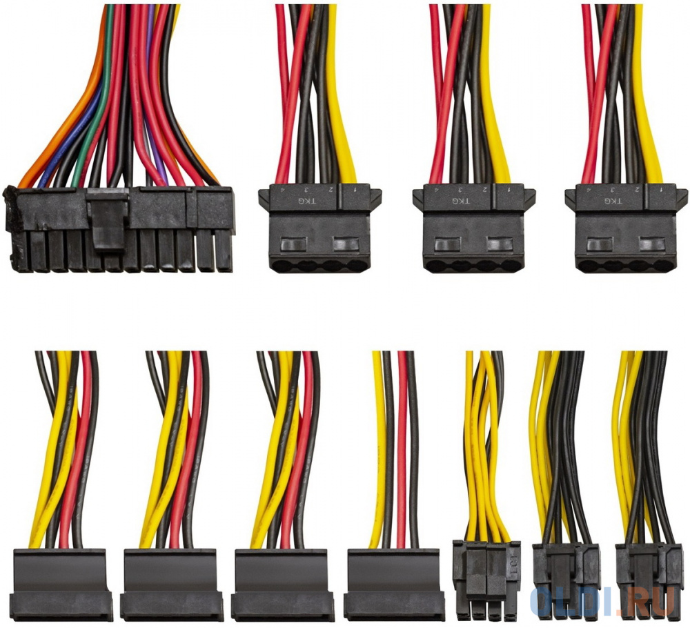 Блок питания 550W ExeGate 550PPX (ATX, APFC, SC, КПД 80% (80 PLUS), 14cm fan, 24pin, (4+4)pin, PCIe, 5xSATA, 4xIDE, FDD, кабель 220V с защитой от выде в Москвe