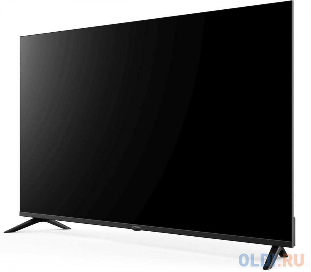 Телевизор LED Digma 55" DM-LED55UBB40 Салют ТВ Frameless Metal черный 4K Ultra HD 60Hz DVB-T DVB-T2 DVB-C DVB-S DVB-S2 USB WiFi Smart TV