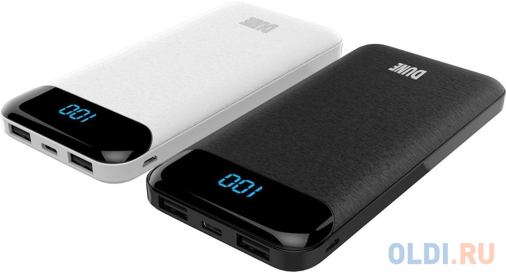 Внешний аккумулятор Power Bank 10000 мАч Perfeo PF_B4882 белый