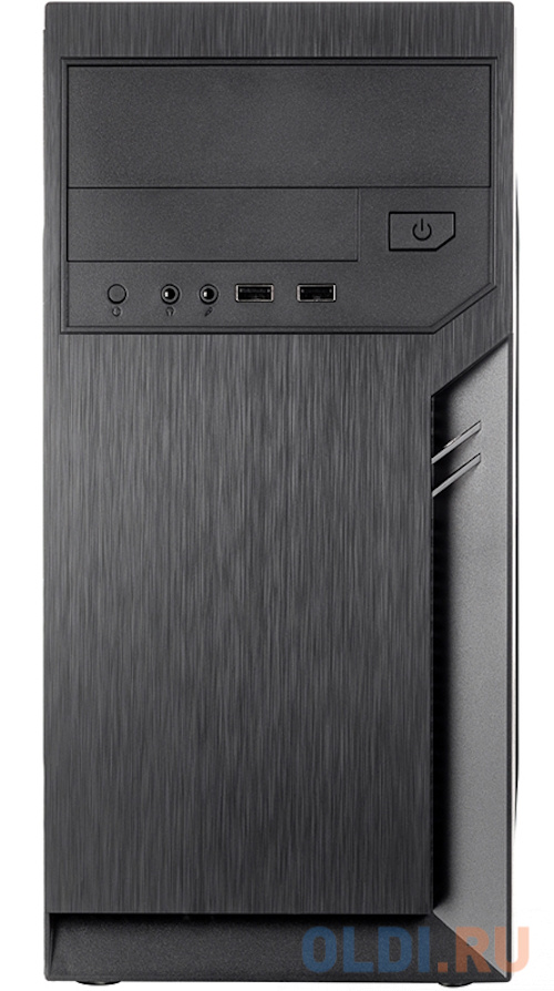 Корпус MiniTower Foxline FL-702 500W black (mATX, 2xUSB2.0) (FL-702-FZ500R)