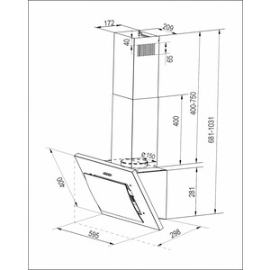 Вытяжка EXITEQ EX - 1226 в Москвe