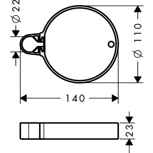 Мыльница Hansgrohe Cassetta (28678000) в Москвe