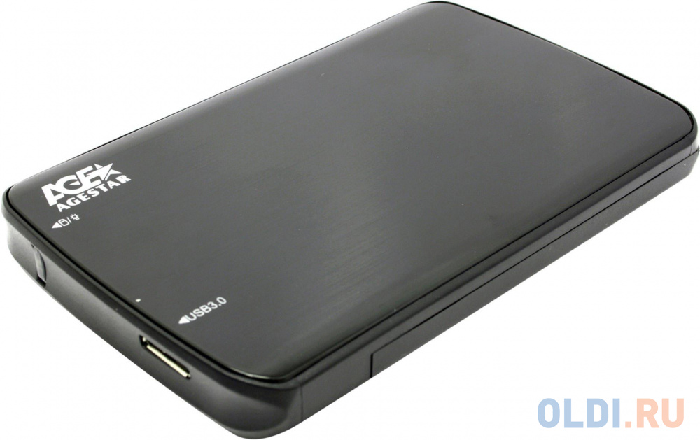 AgeStar 3UB2A12-6G (BLACK) USB 3.0 Внешний корпус 2.5&quot; SATA, алюминий, черный, безвин. констр.