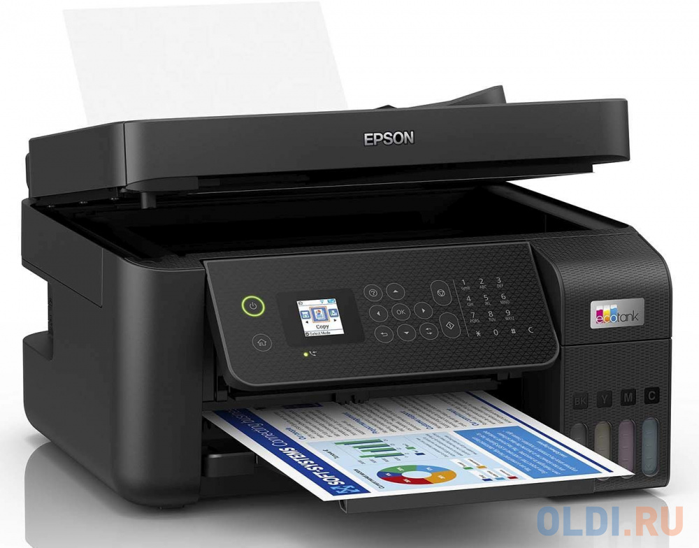 МФУ струйный Epson L5290 (C11CJ65512) A4 WiFi черный