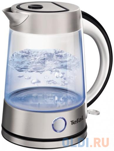 Чайник Tefal KI760D30 2400 Вт серебристый 1.7 л стекло