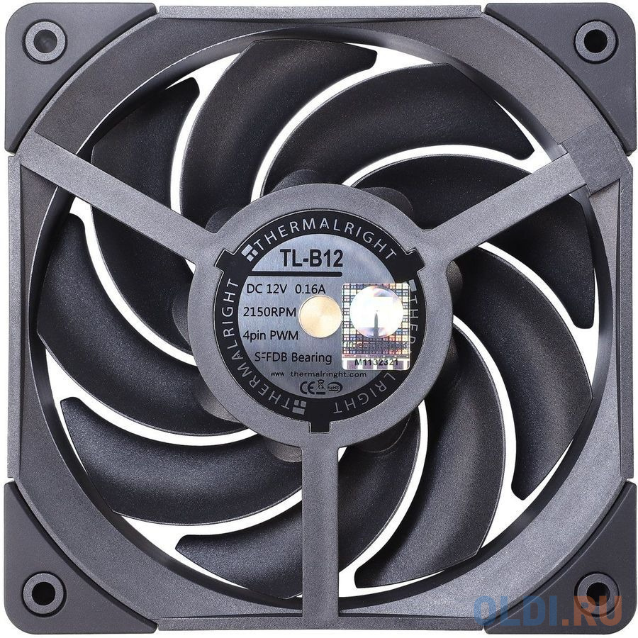 Вентилятор Thermalright TL-B12, 120x120x25.6 мм, 2150 об/мин, 28 дБА, PWM