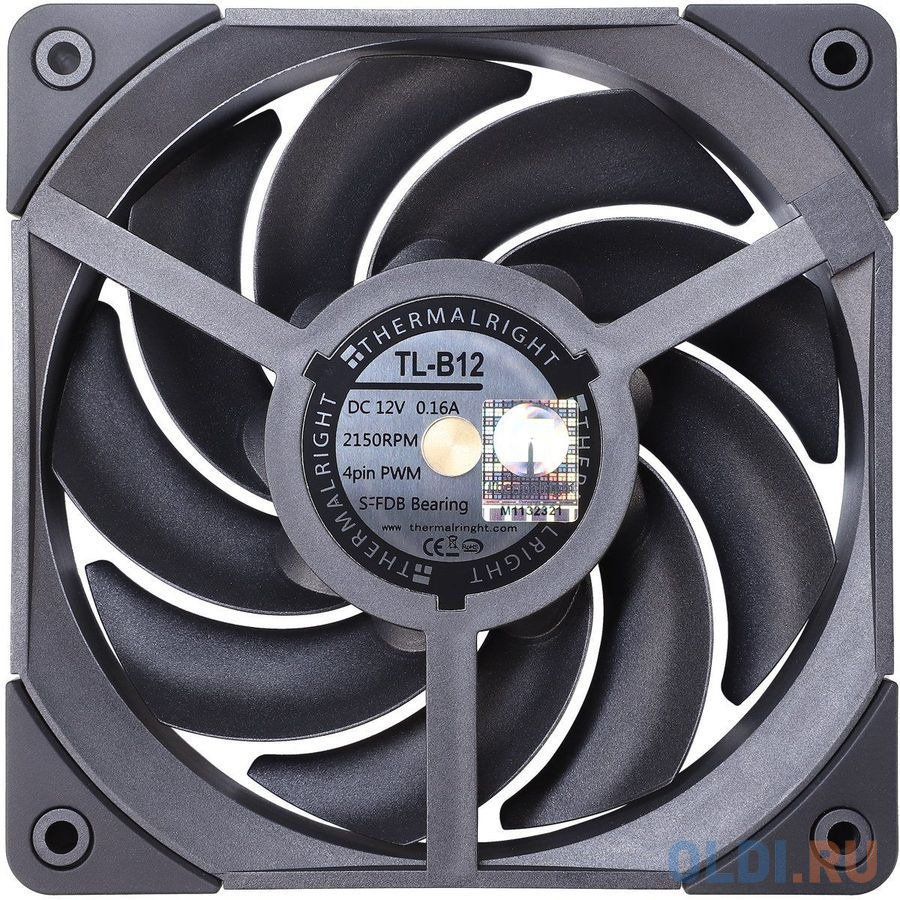 Вентилятор Thermalright TL-B12, 120x120x25.6 мм, 2150 об/мин, 28 дБА, PWM в Москвe