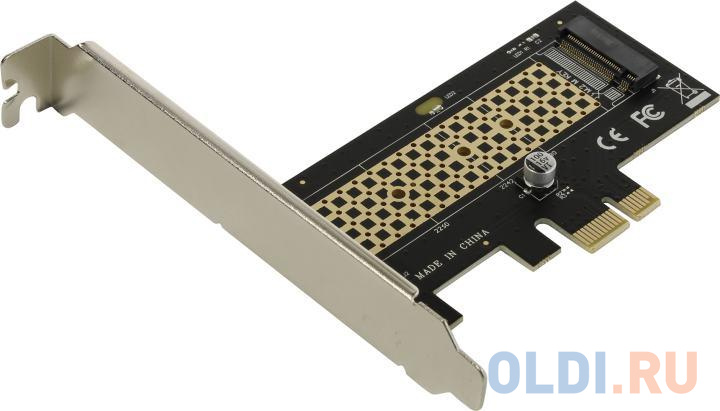 ORIENT C302E, Переходник PCI-Ex1-&gt;M.2 M-key NVMe SSD, тип 2230/2242/2260/2280, 2 планки крепления в комплекте (31152)