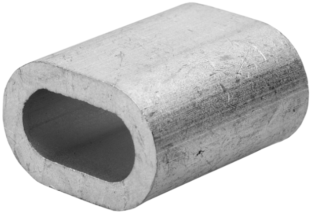 Зажим для троса Зубр 4-304475-03, 3093 DIN, 3 мм, алюминий, 100 шт., фасовка