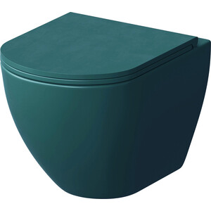 Комплект унитаза Grossman с инсталляцией Grohe, сиденье микролифт, зеленый матовый (GR-4455OLMS, 38772001)