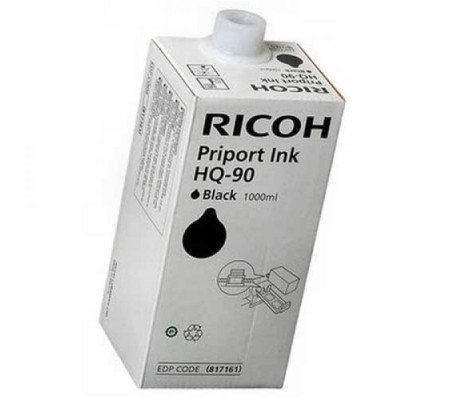 Чернила Ricoh HQ90, 6 шт. x 1 л, черный, оригинальные для Ricoh Priport HQ7000 9000/DD6650P (817161) в Москвe