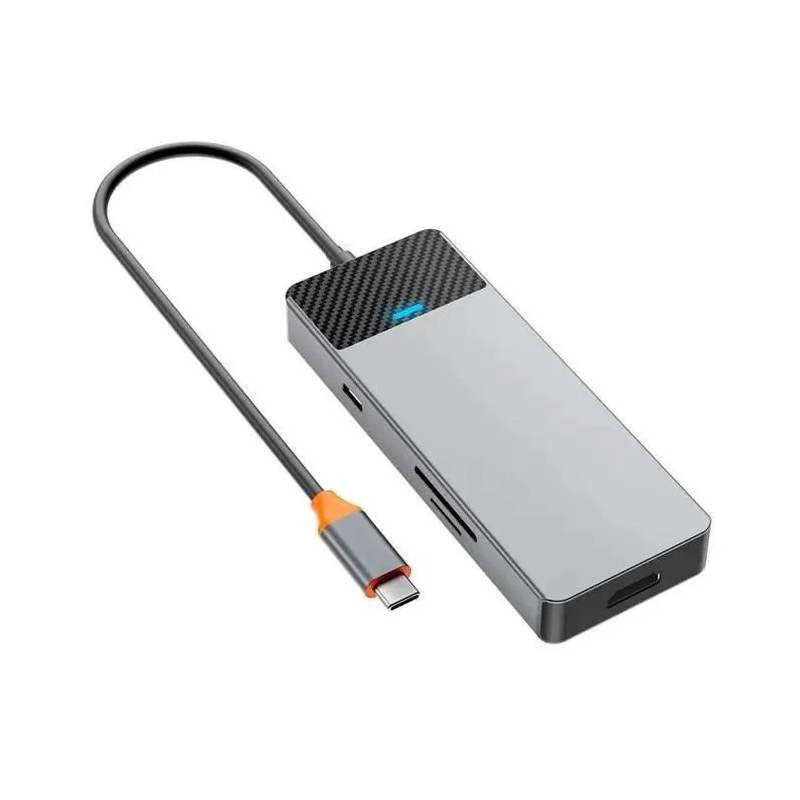 Хаб USB Wiwu Linker A721HD 7-in-1 USB-C Grey 6976195094039