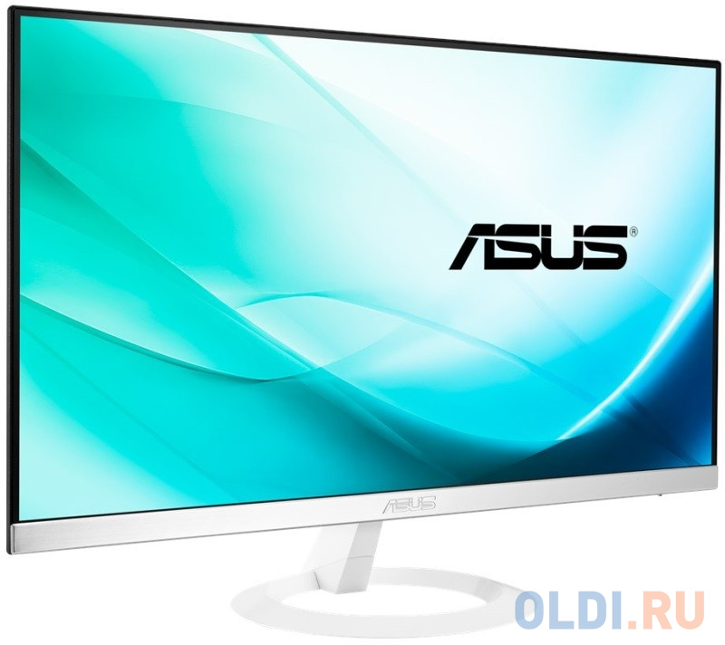 Монитор 23" ASUS VZ239HE-W WHITE IPS, 1920x1080, 5ms, 250 cd/m2, 1000:1 (ASCR 80M:1), D-Sub, HDMI