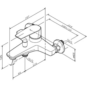 Комплект смесителей Am.Pm Gem с душем, черный (F90A10022, F85A02122, F0190022)