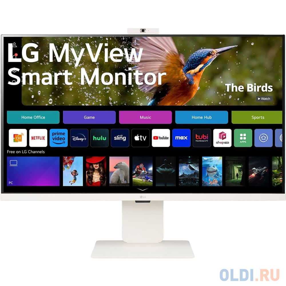 Монитор LG 31.5" MyView 32SR85U-W белый IPS LED 16:9 HDMI M/M Cam матовая HAS 400cd 178гр/178гр 3840x2160 60Hz 4K USB 7.7кг