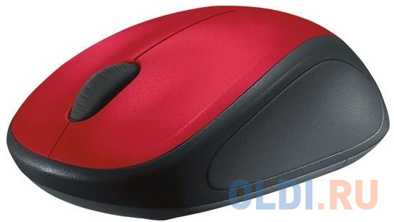 Мышь Logitech M235 красный/черный оптическая 1000dpi беспров. USB2.0 для ноутбука 2but (910-003412)