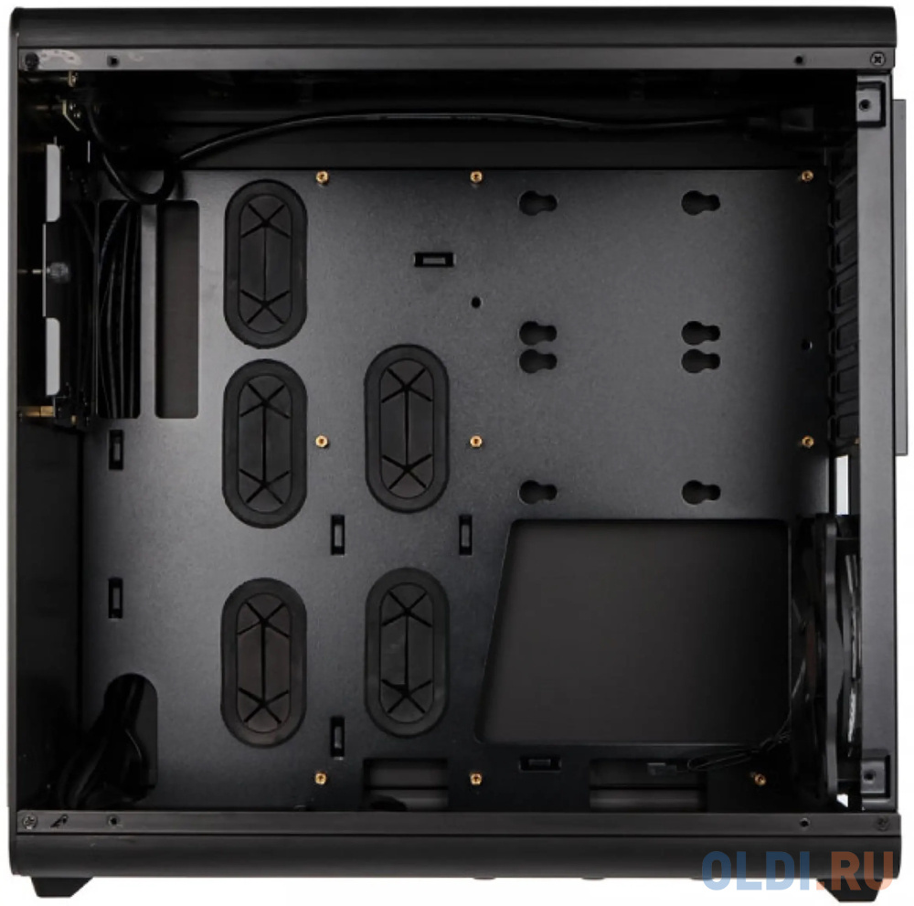 THETIS BLACK CLASSIC (Aluminum, ATX; 1.5mm Aluminum side panel; 120x120x25 O-type LED fan pre-installed at rear; 2*USB3.0; Supports 3.5 HDD *2 + 2.5 S