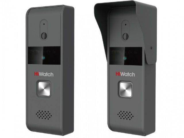 Видеопанель HiWatch DS-D100P темно-серый
