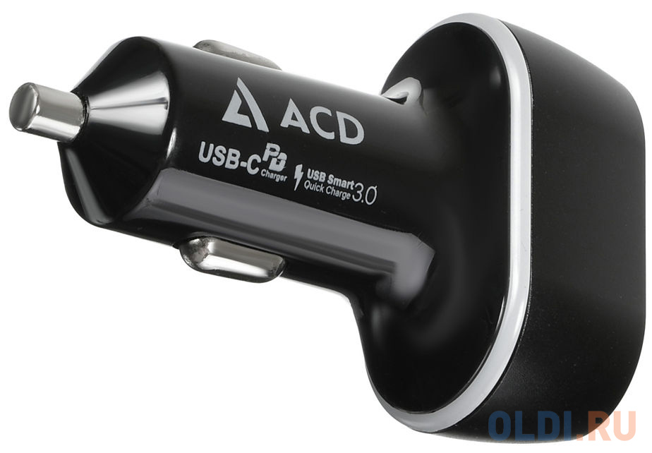 Автомобильное зарядное устройство ACD ACD-С632P-V1B 3/2/1.5 А USB-C черный в Москвe