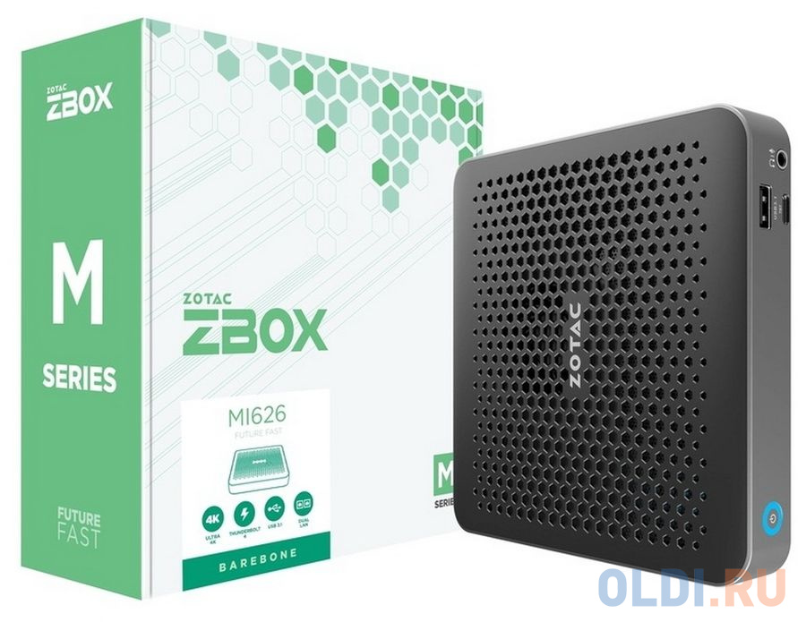 ZBOX-MI626 ZOTAC ZBOX, SFF, i3-1115G4, 2XDDR4 SODIMM, M.2 SSD SLOT, 2GLAN, WIFI, BT, USBDRV, DP/HDMI,EU+UK PLUG (624278) в Москвe