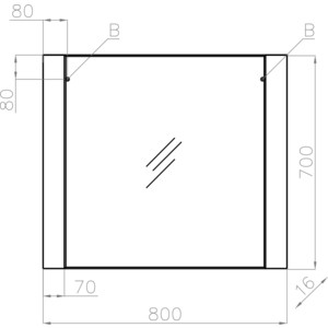 Зеркало Style line Монако 80 ориноко лакобель (4650134470192)