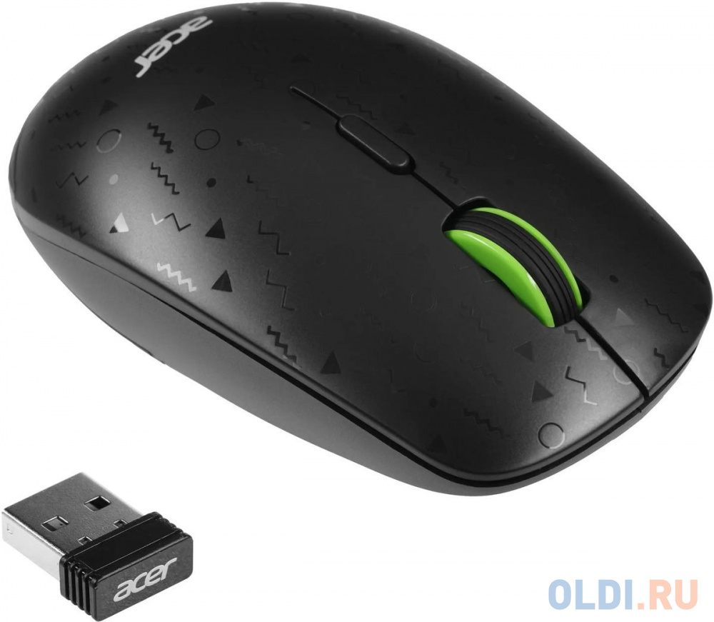 Мышь Acer OMR307 черный оптическая (1600dpi) беспроводная USB