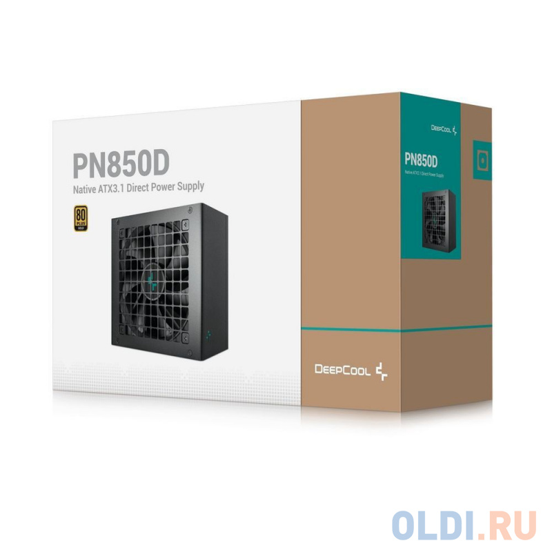 Блок питания Deepcool PN850D (ATX 3.1, 850W, PWM 120mm fan, Active PFC, 80+ GOLD, Gen5 PCIe) RET