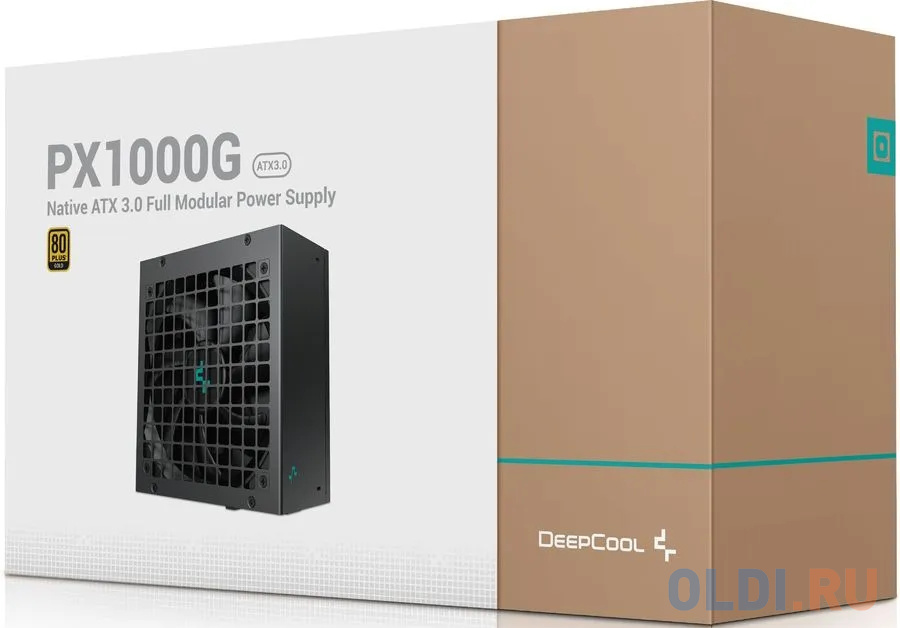 Блок питания Deepcool ATX 1000W PX1000G Gen.5 white case 80+ gold 24+2x(4+4) pin APFC 120mm fan 8xSATA RTL