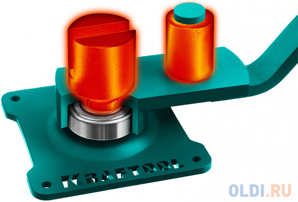 Ручной станок для гибки арматуры на подшипнике KRAFTOOL 10 E, острый гиб