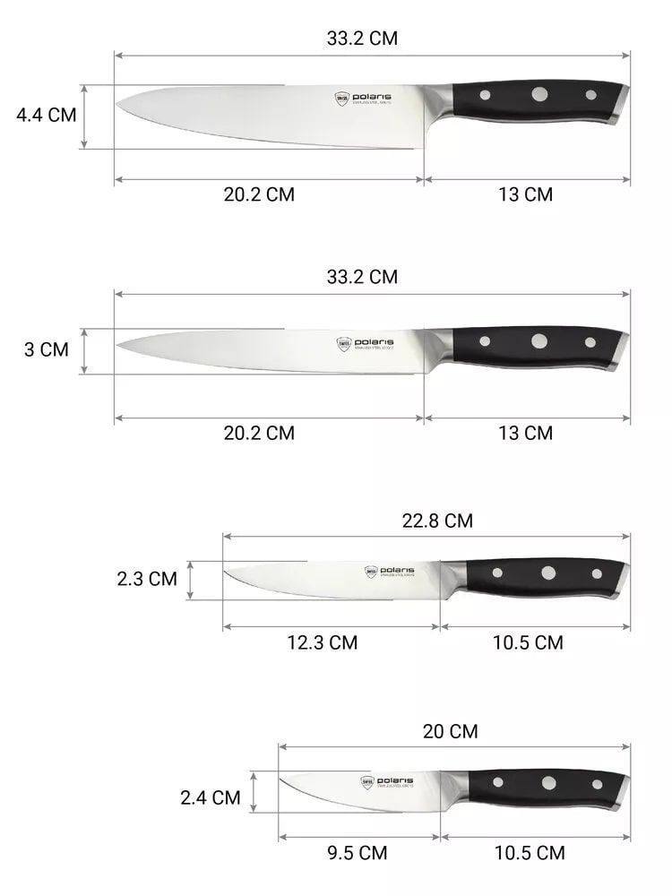 Набор ножей Polaris Cook Master-5SS в Москвe