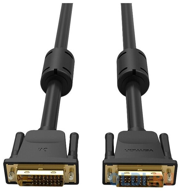 Кабель Vention DVI-D Dual link 25M/25M с ферритовым фильтром - 1.5м. в Москвe