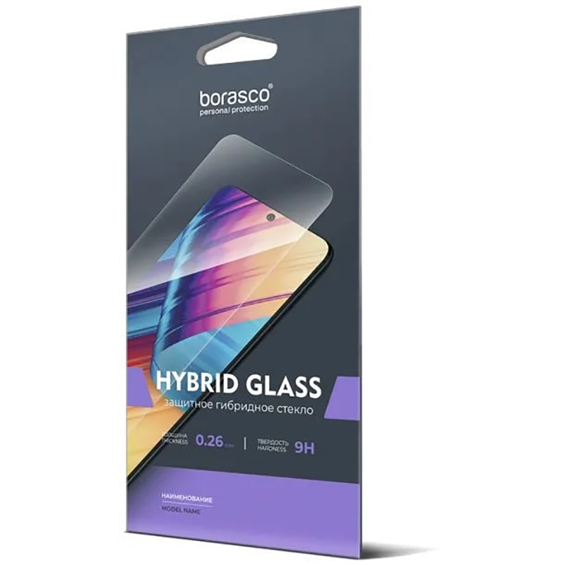 Защитное стекло BoraSCO для Realme 10 4G 0.26mm Hybrid Glass Transparent 71118