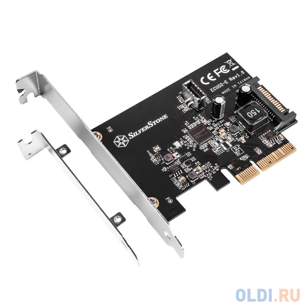 Контроллер Silverstone G56ECU02E000010 PCI Express card with USB 3.2 Gen 2 internal 20 pin Key-A connector в Москвe