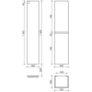 Пенал Sancos Urban 35 дуб галифакс натуральный (PUR35EG)