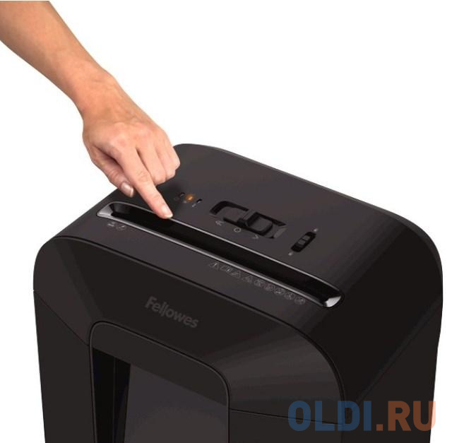 Шредер Fellowes PowerShred LX85 (секр.P-4)/перекрестный/12лист./19лтр./скрепки/скобы/пл.карты