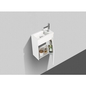 Тумба с раковиной BelBagno Pietra 40 bianco lucido (PIETRA MINI-400-1A-SO-BL-R, BB-400-PM-LVB)