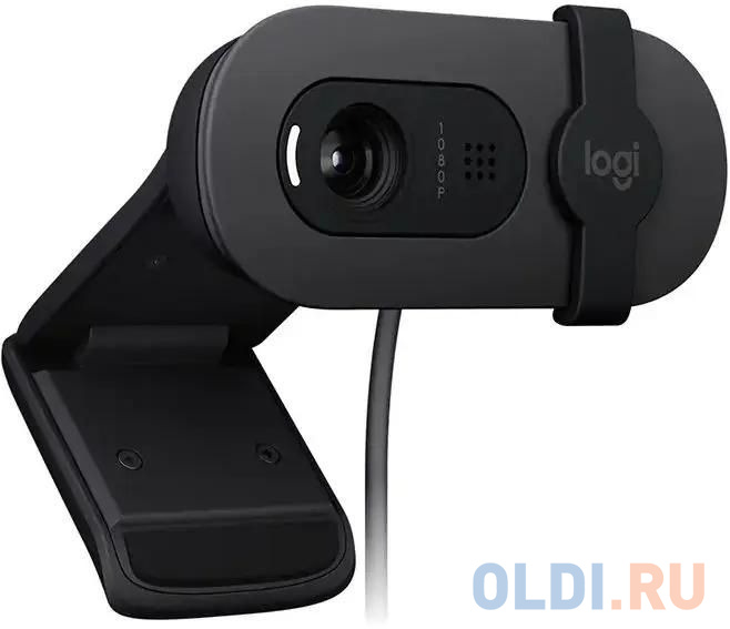 Камера Web Logitech HD Webcam Brio 100 Full графитовый 2Mpix (1920x1080) USB Type-C с микрофоном (960-001587) в Москвe