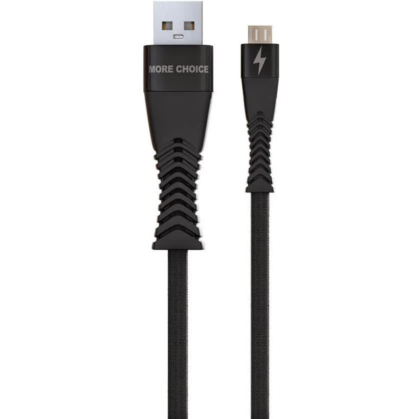 Дата-кабель More choice Smart USB 3.0A для micro USB K41Sm нейлон 1м (Black) в Москвe