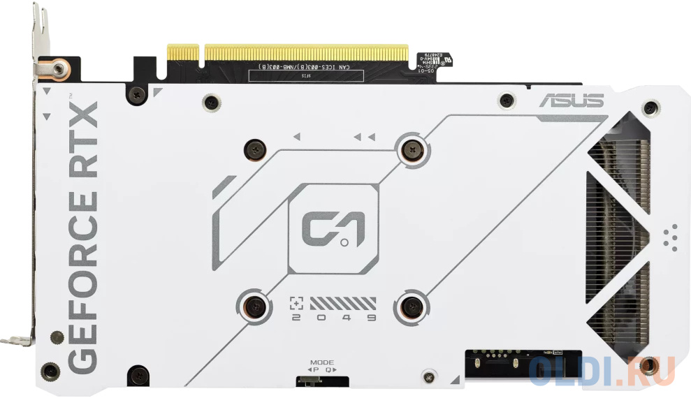 Видеокарта/ VGA ASUS NVIDIA GeForce DUAL-RTX4060-O8G-EVO-WHITE 8GB, GDDR6/128-bit, PCIe 4.0, 1xHDMI 2.1a, 3xDP, 2.5-slot 90YV0JCB-M0NA00