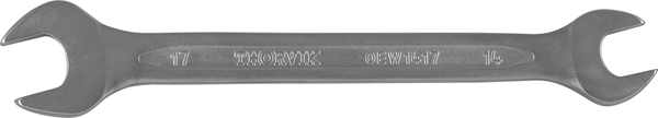 Ключ гаечный рожковый 6x7 мм, CrV, кованый, Thorvik OEW0607 (52001)
