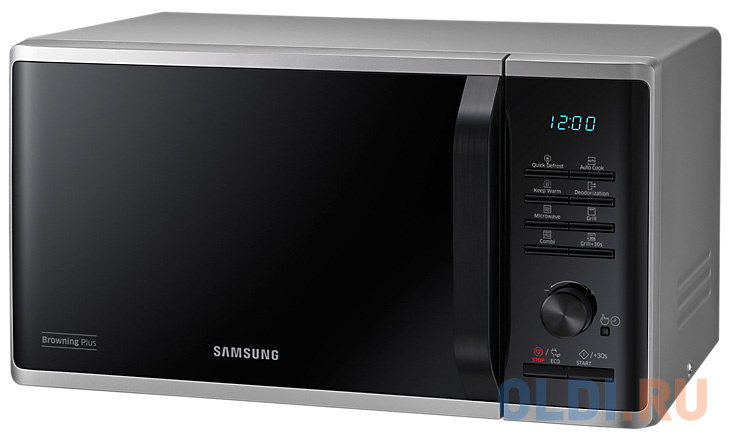 Микроволновая печь Samsung MG23K3515AS 800 Вт серебристый чёрный