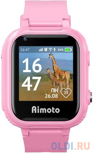AIMOTO Умные часы Pro 4G. Цвет розовый.