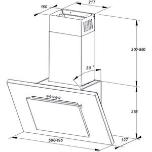 Вытяжка Lex Mini 500 white в Москвe