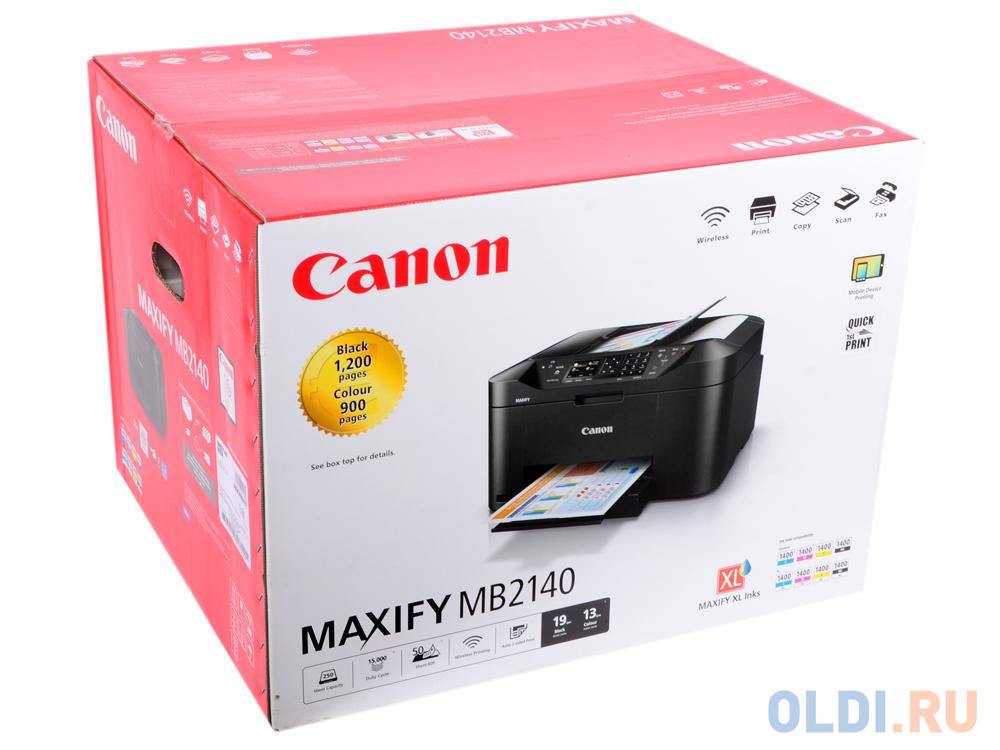 МФУ Canon MAXIFY MB2140 (струйный, принтер, сканер, копир, факс, ADF, Wi-Fi) замена MB2040