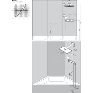 Механизм Hansgrohe RainSelect на два выхода (15310180)