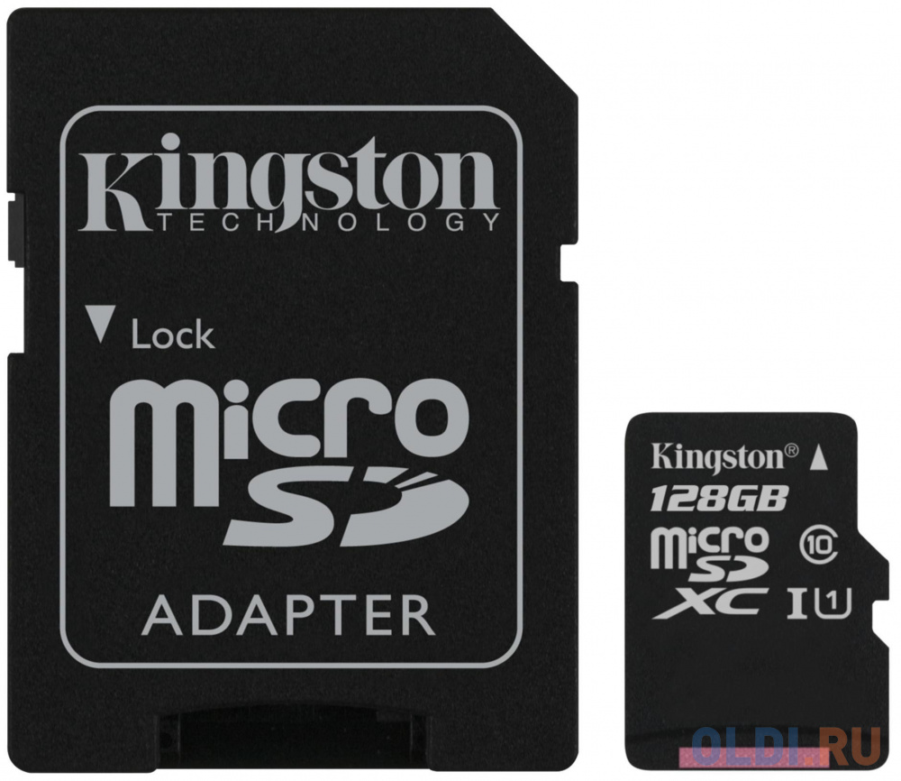 Карта памяти microSDXC 128Gb Kingston SDCS2/128GB