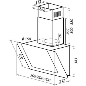 Вытяжка MAUNFELD Wind Push 60 белый