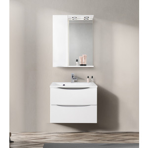 Зеркальный шкаф BelBagno Marino левый, белый (MARINO-SPC-600/750-1A-BL-P-L)