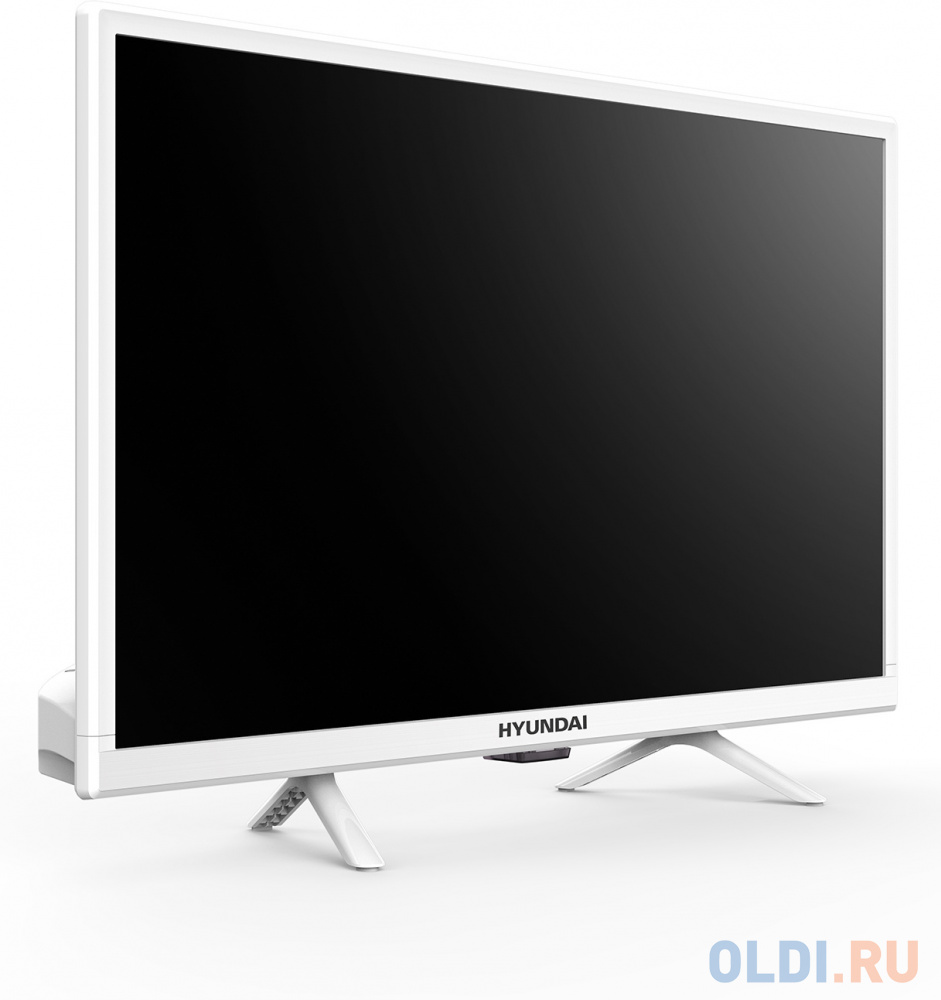 Телевизор LED Hyundai 24" H-LED24BS5102 Салют ТВ Slim Design белый HD 60Hz DVB-T DVB-T2 DVB-C DVB-S DVB-S2 USB WiFi Smart TV в Москвe